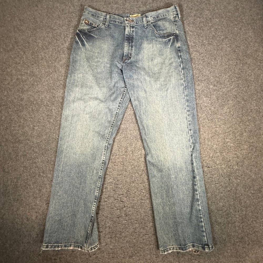 Wrangler 20X Style 33 Extreme Relaxed Mens Jeans 36x32 Blue Denim 33MWXVM
